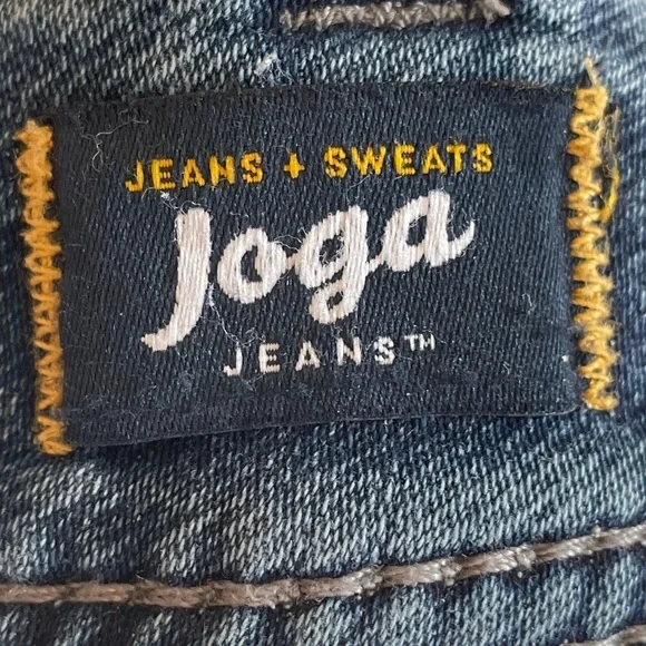 SILVER JEANS Suki Mid Straight Joga Hybrid Denim Blue Knit Flex Curvy Jean 34X32 - Picture 8 of 10